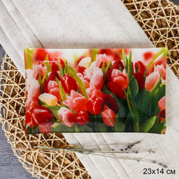 Блюдо прямоугольное 23x14 см / S322314 HH326 GREY / уп 6/72/ цветная коробка