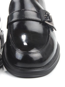 03-PDEB102-3 BLACK Лоферы женские (натуральная кожа)