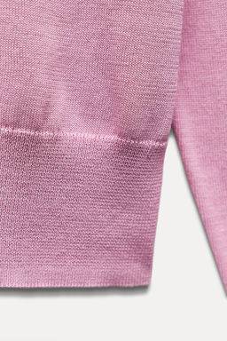 PLAIN KNIT CARDIGAN WITH GOLD BUTTONS - Zara фото 12