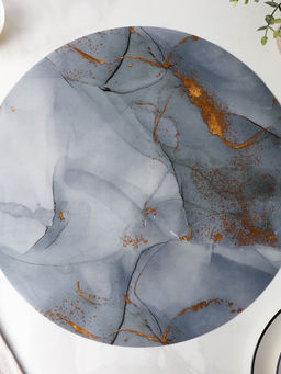 Цена за 12 шт. Салфетка сервировочная на стол Камень, d=38 см, цвет серый - Simaland фото 9