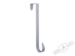 Крючок серебряный искристый для рождественского венка, 31 см