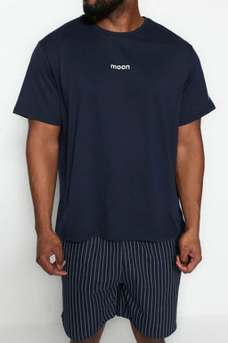 TRENDYOL MAN Buyuk Beden Bordo Regular Fit Rahat Bask?l? Sortlu Pijama Tak?m? TMNSS23PT00014 - Trendyolmilla фото 33