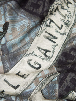 Платок жен. шерсть+шелк 110х110 JG43-8529-12