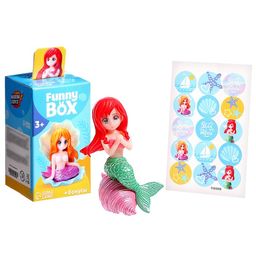 Игрушка - сюрприз Funny Box «Русалки»: фигурка, наклейки, МИКС