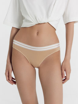 Цена за 2 штуки! Трусы женские слипы в бежевом цвете - Mark formelle фото 2