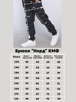 Брюки утепленные флис Норд черный - Ладошки фото 27