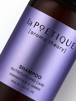 Шампунь для волос, питание и уход, 300 мл, аромат османтуса и амбры, LA POETIQUE