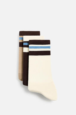 PACK OF 3 STRIPED SOCKS