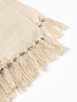 Плед «Этель», 125×150 см, с таффингом, бежевый