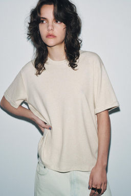 FLOWING SHORT SLEEVE T-SHIRT - Zara фото 8