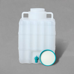 Канистра-умывальник, пищевая, 15 л, белая