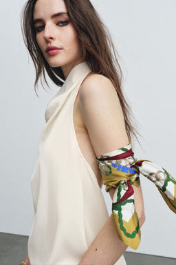 100% SILK PRINTED SCARF - Zara фото 6