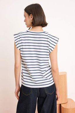 Koyu Lacivert Orme T-Shirt TWOSS20TS0021