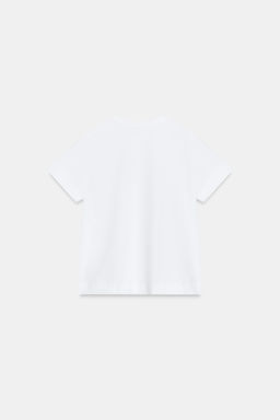 CAMISETA MANGA CORTA / Blanco - Zara фото 4