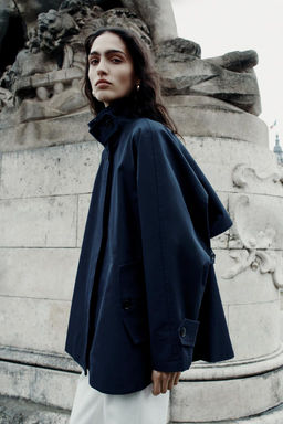 ZW COLLECTION CAPE JACKET WITH TABS - Zara фото 2