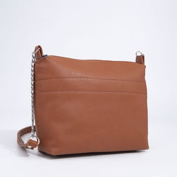 Сумка кросс-боди на молнии, цвет рыжий - Simaland фото 3