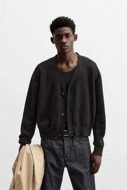 TEXTURED COTTON CARDIGAN - Zara фото 10