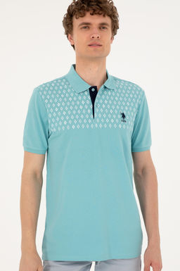 Футболка U.S. Polo Assn мужская мятная хлопок  фото 3
