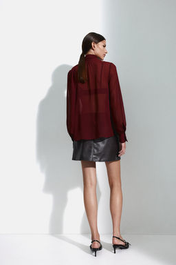 Blusa de gasa con lazada - H&m фото 4