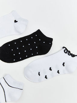 Desenli K?z ?ocuk Patik ?orap 5li