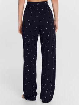 Пижама женская черная с принтом звезды звездная россыпь на черном 592559 - Mark formelle фото 4