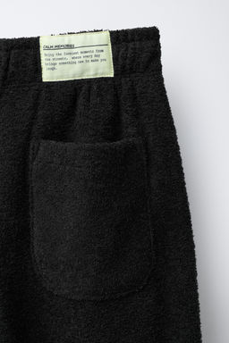 SWEATSHIRT AND WIDE-LEG TROUSERS SET WITH LABEL TEXTURE - Zara фото 9