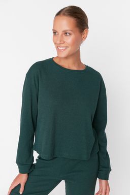 Koyu Yesil Fitilli Orme Pijama Tak?m? THMAW21PT0009