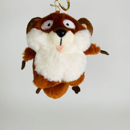 Мягкая игрушка брелок Белка пухлая 15 см в ассортименте