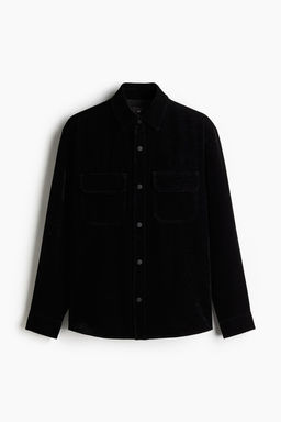 Sobrecamisa de terciopelo Regular Fit - H&m фото 6
