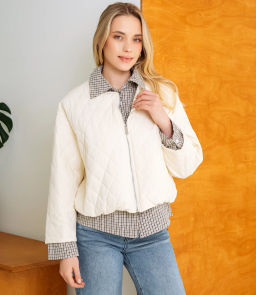 Куртка #КТ66199, кремовый