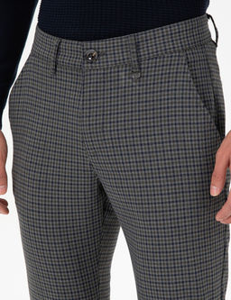 Erkek Slim Fit Ye_il Kanvas Pantolon