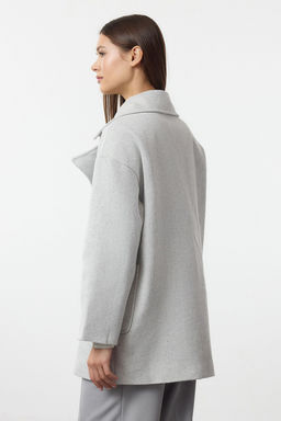 Trendyolmilla Gri Oversize Kaban TWOAW24KB00165 фото 5
