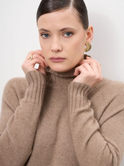 Платье из кашемира 13088 капучино