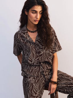 Вискозная блуза с принтом ZR2605012014-256 / Zarina