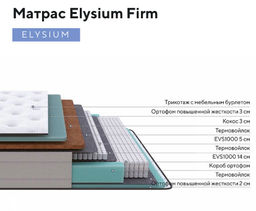 Elysium firm -двойная система комфорта 2000 пружин