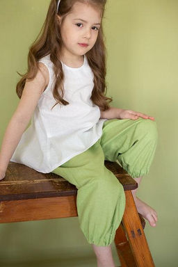 Л 21-7 бриджи для девочки "ELF" мятный