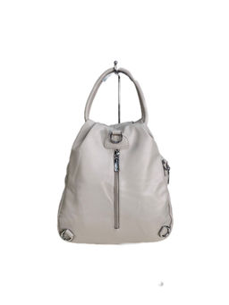Женская сумка-рюкзак из искусственной кожи, цвет светло серый - Greta фото 2
