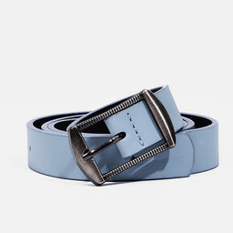Ремень женский, ширина 2,4 см, пряжка металл, цвет голубой