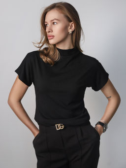 Футболка женская блузка КФ103 Черный от фабрики Спортсоло