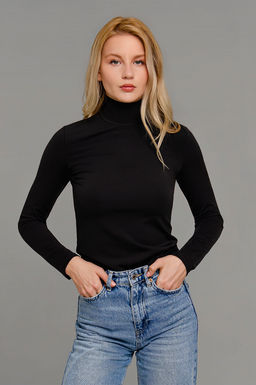 Арт.12803/1 Водолазка женская 42-50 (5 шт) Цвет:черный - Калинка фото 27