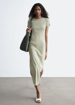 Vestido de punto de largo midi - H&m фото 5