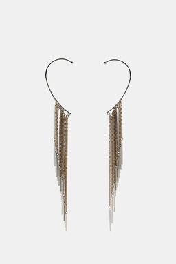 CHAIN CASCADE EAR CUFF EARRINGS - Zara фото 3