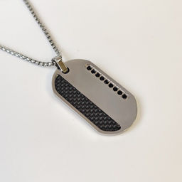 Кулон из стали на цепочке