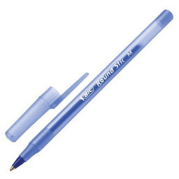 Цена за 60 шт. Ручка шариковая BIC Round Stic Classic, узел 1.0 мм, среднее письмо, чернила синие, одноразовая, тонированный голубой корпус фото 8