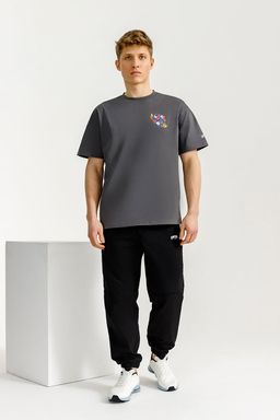 Футболка Хлопок Темно-серый - Anta фото 4