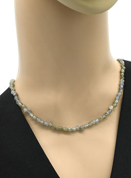 Чокер из лазурита галтовка, 40см - Радуга камня фото 3