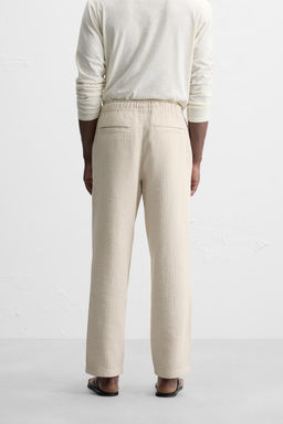 STRIPED JACQUARD TROUSERS - Zara фото 3