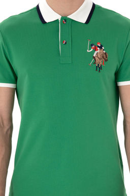 Erkek Slim Fit Polo Yaka Ye_il Basic Ti__rt Sepette S_rpriz _ndirim - U.s. polo assn фото 6