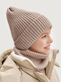 Комплект шапка и снуд 12з17725 пудра - Nikastyle фото 6
