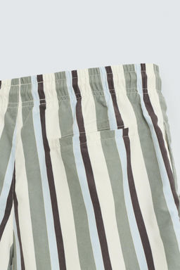 STRIPED MID-LENGTH SWIMMING TRUNKS - Zara фото 4